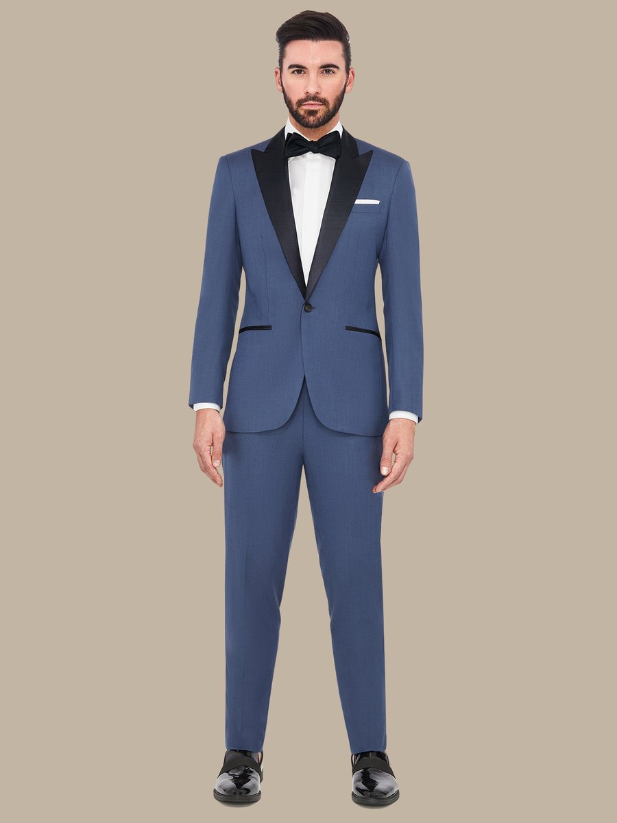 The Steel Sharkskin Tuxedo — garment photograph