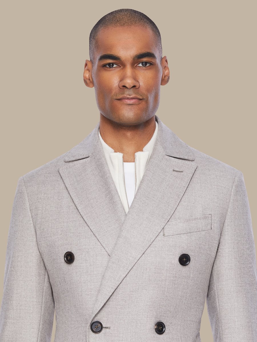 The Ivory Cashmere Overcoat — garment photograph