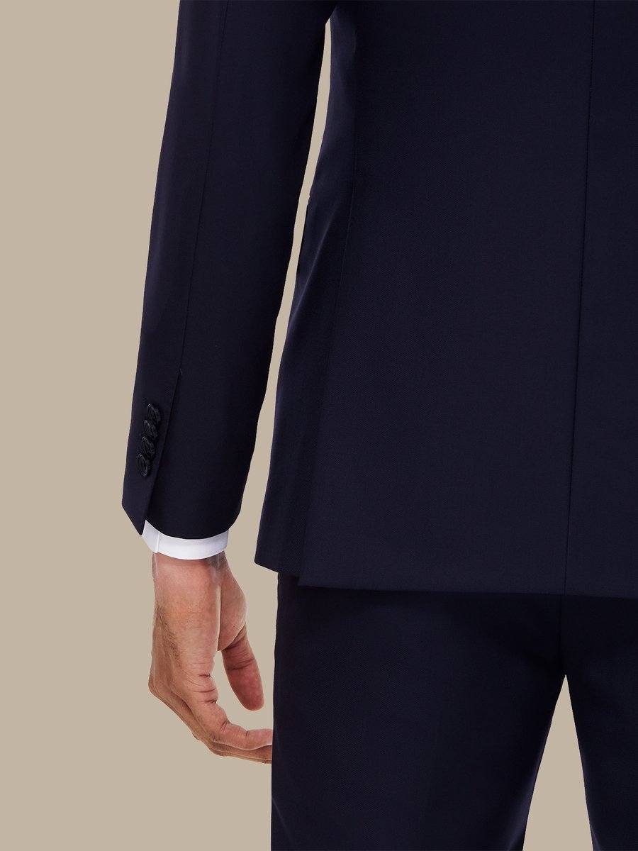 The Navy Vicuña Jacket — garment photograph