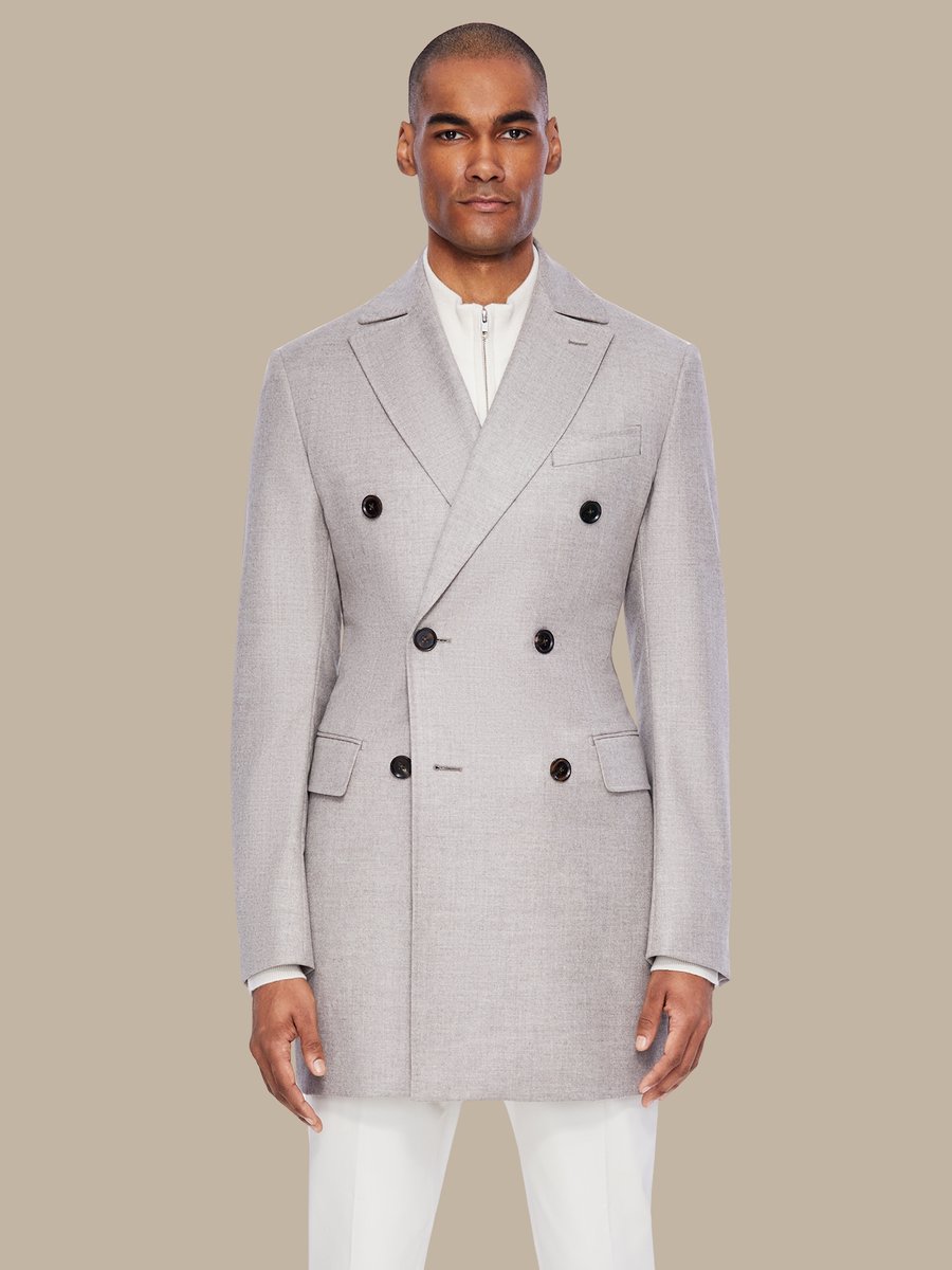 The Ivory Cashmere Overcoat — garment photograph