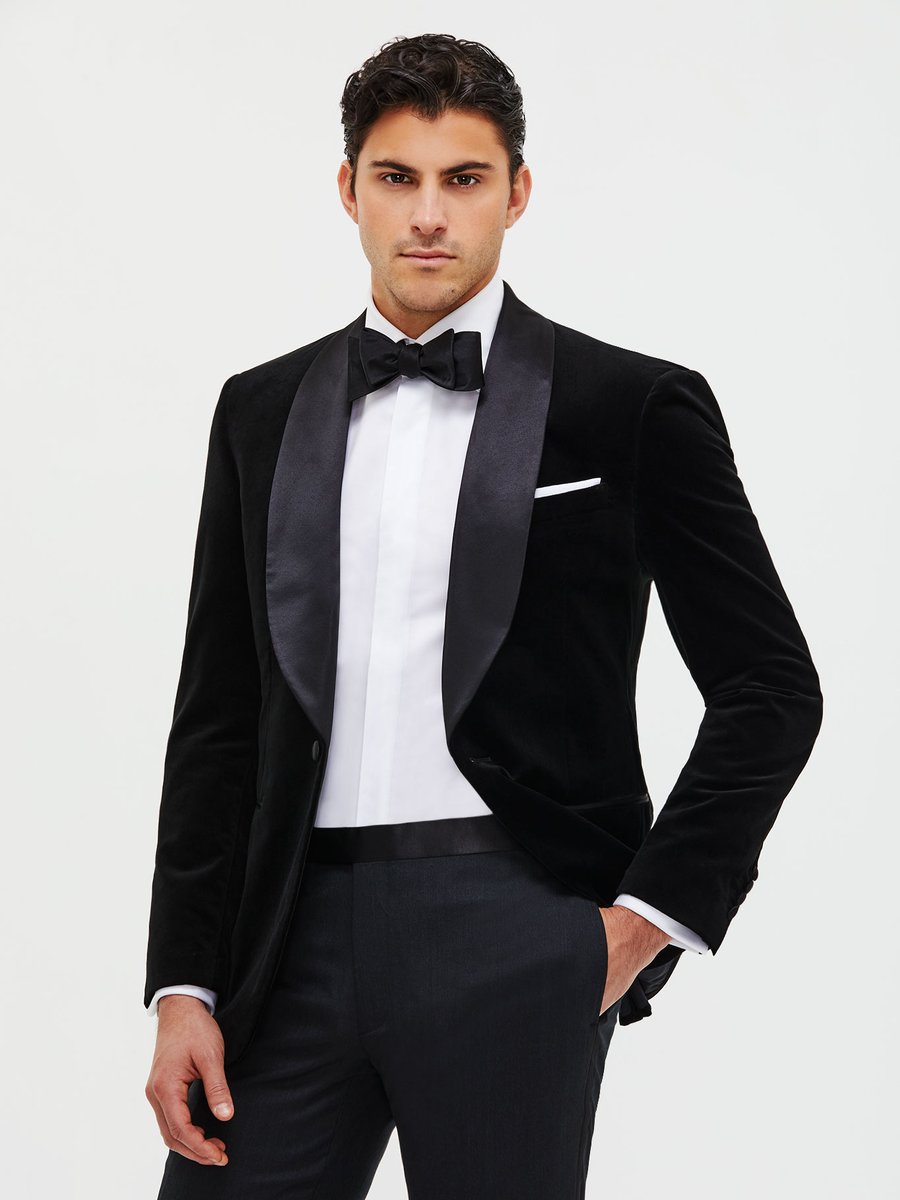The Onyx Velvet Dinner Jacket — garment photograph