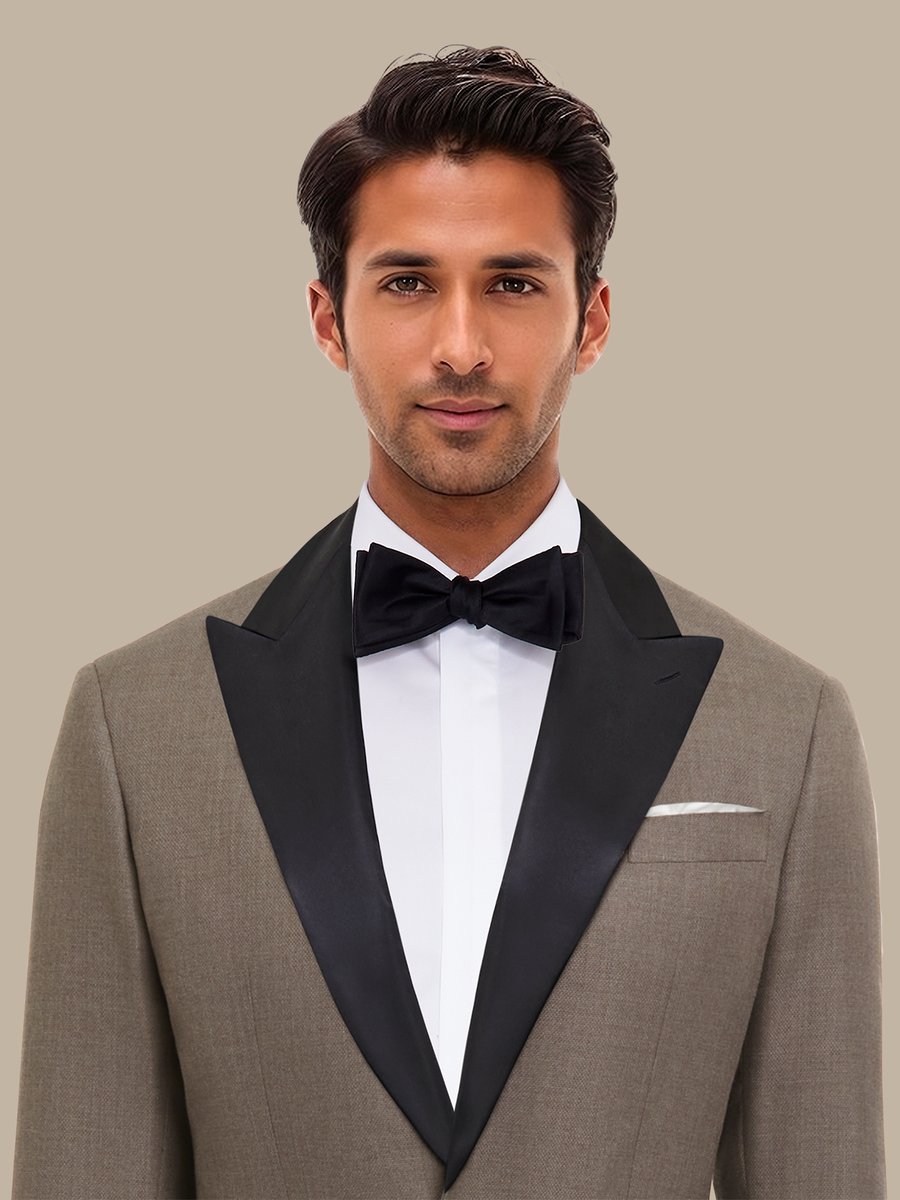 The Taupe Hopsack Tuxedo — garment photograph