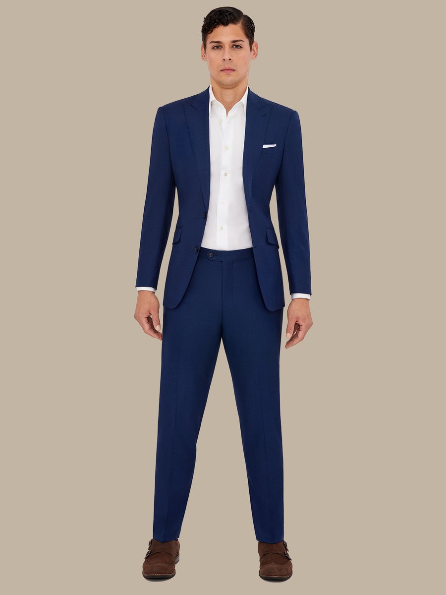 The Navy Sharkskin Suit — garment photograph