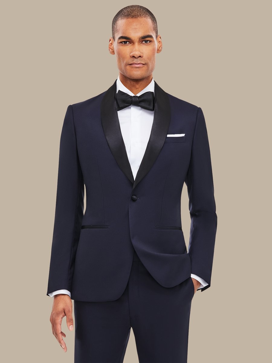 The Dark Navy Fine Tuxedo — garment photograph