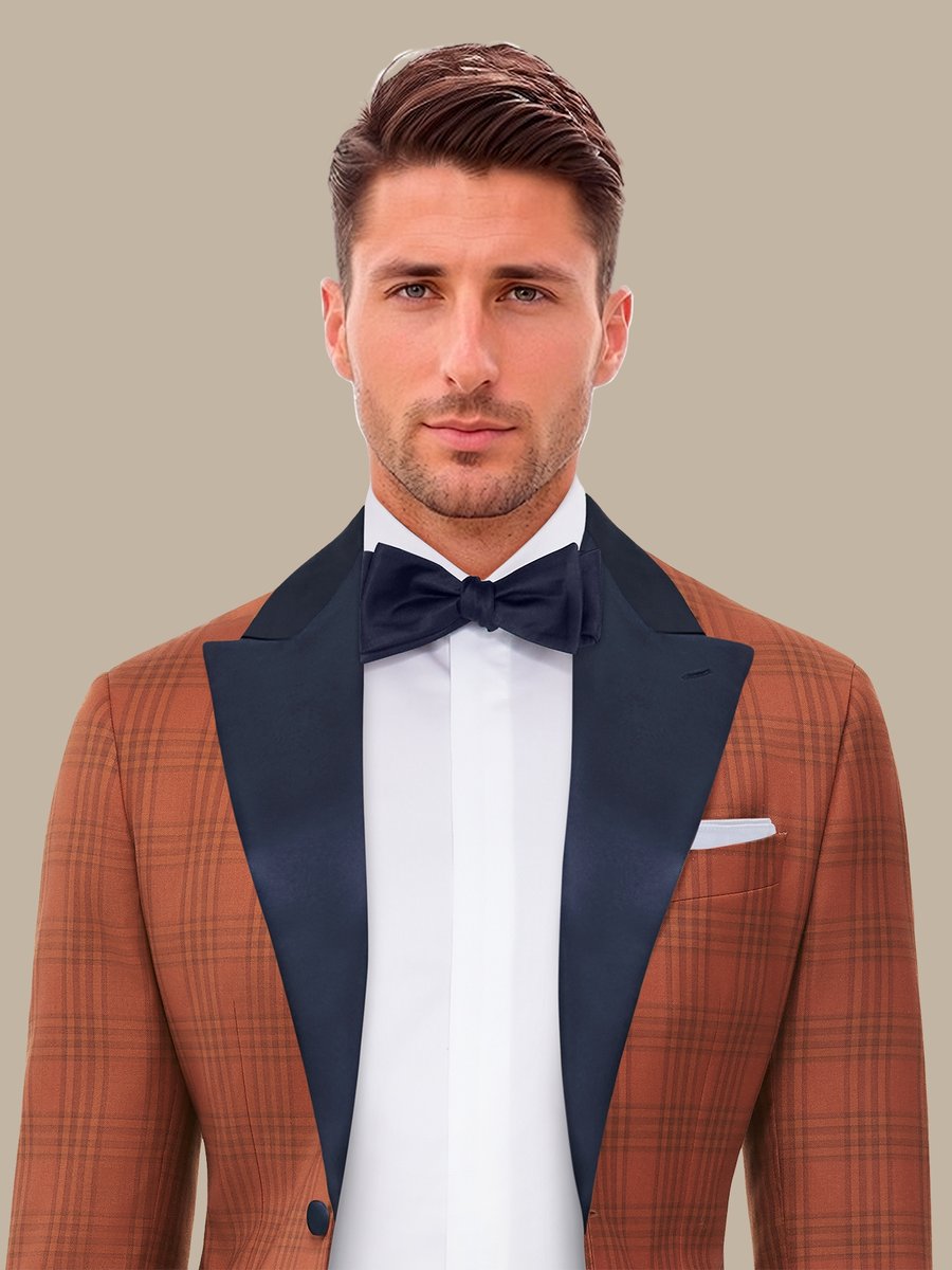 The Nutmeg Check Tuxedo — garment photograph