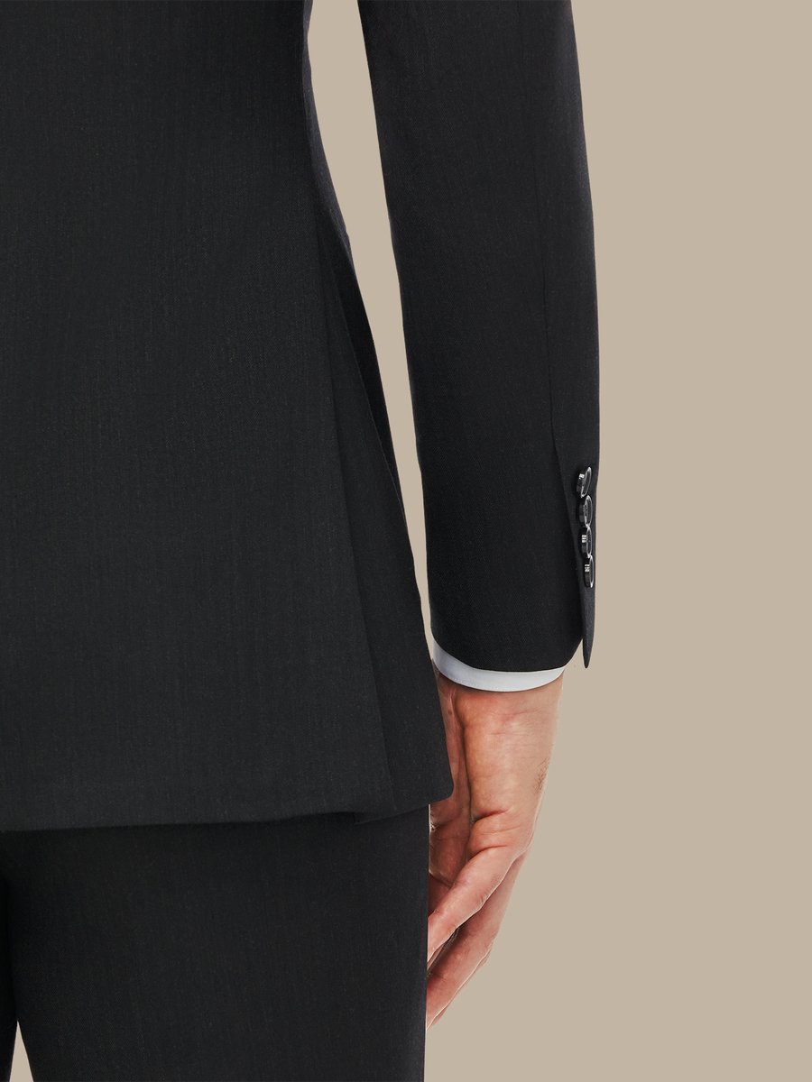 S150's Charcoal Herringbone Suit — garment photograph