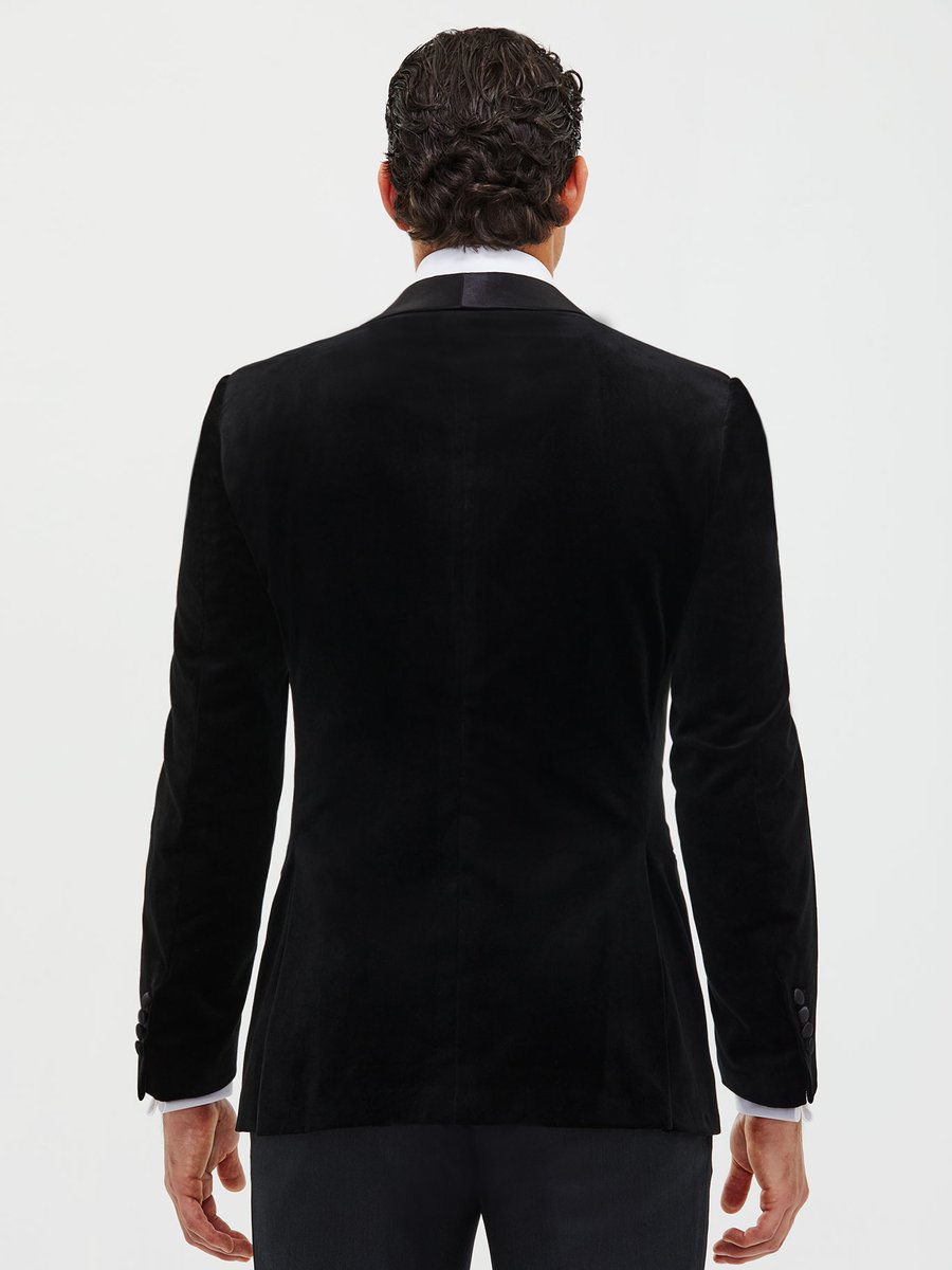 The Onyx Velvet Dinner Jacket — garment photograph