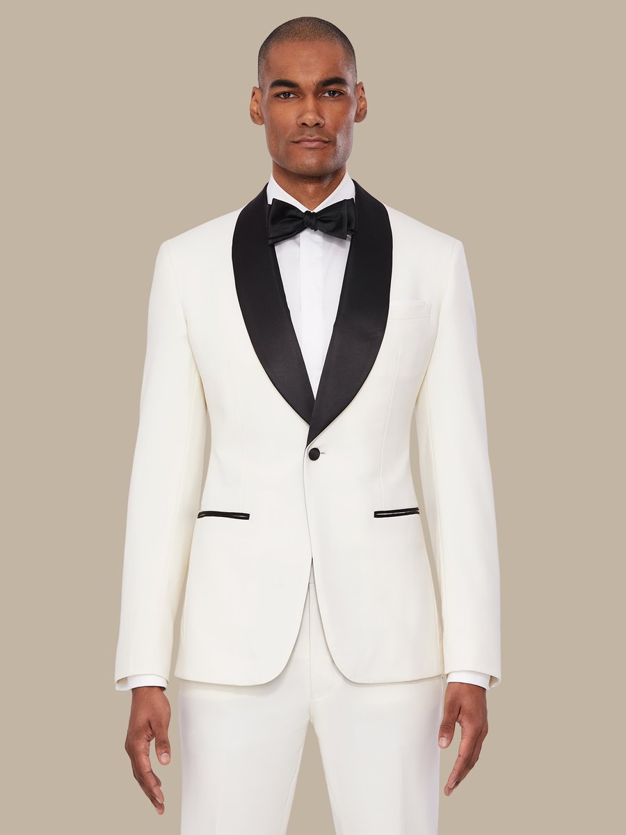 The Ivory Superfine Tuxedo — garment photograph