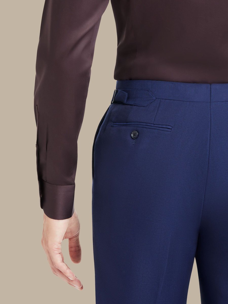 S180's Blue Hopsack Trouser — garment photograph
