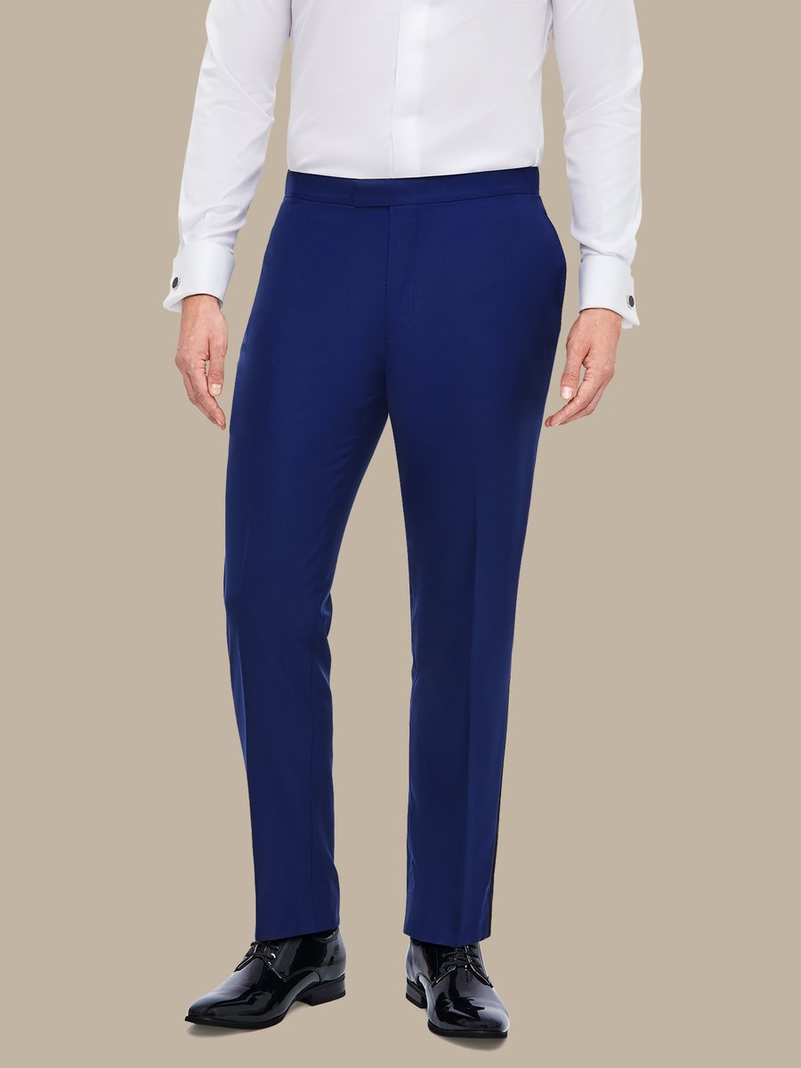 The Blue Fine Tuxedo Trousers — garment photograph