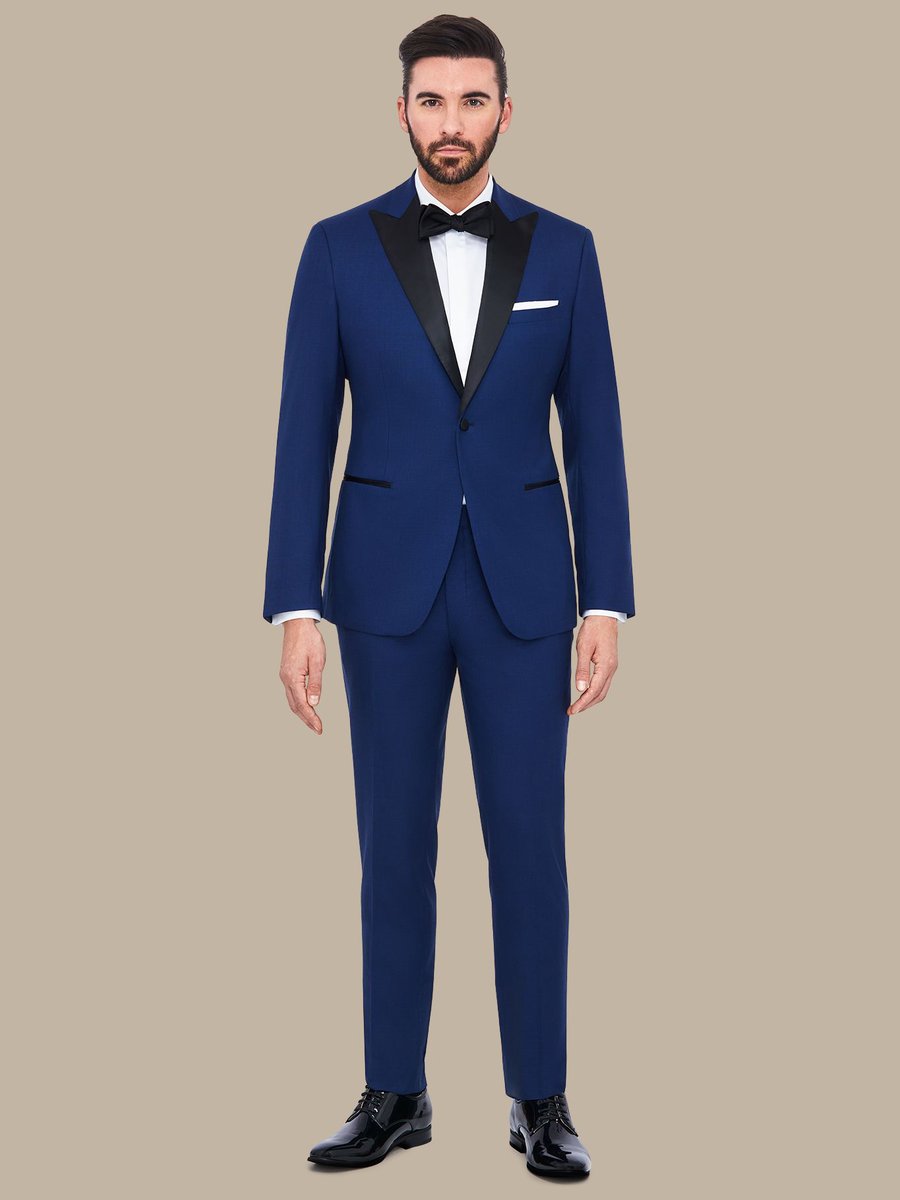 The Blue Sharkskin Tuxedo — garment photograph