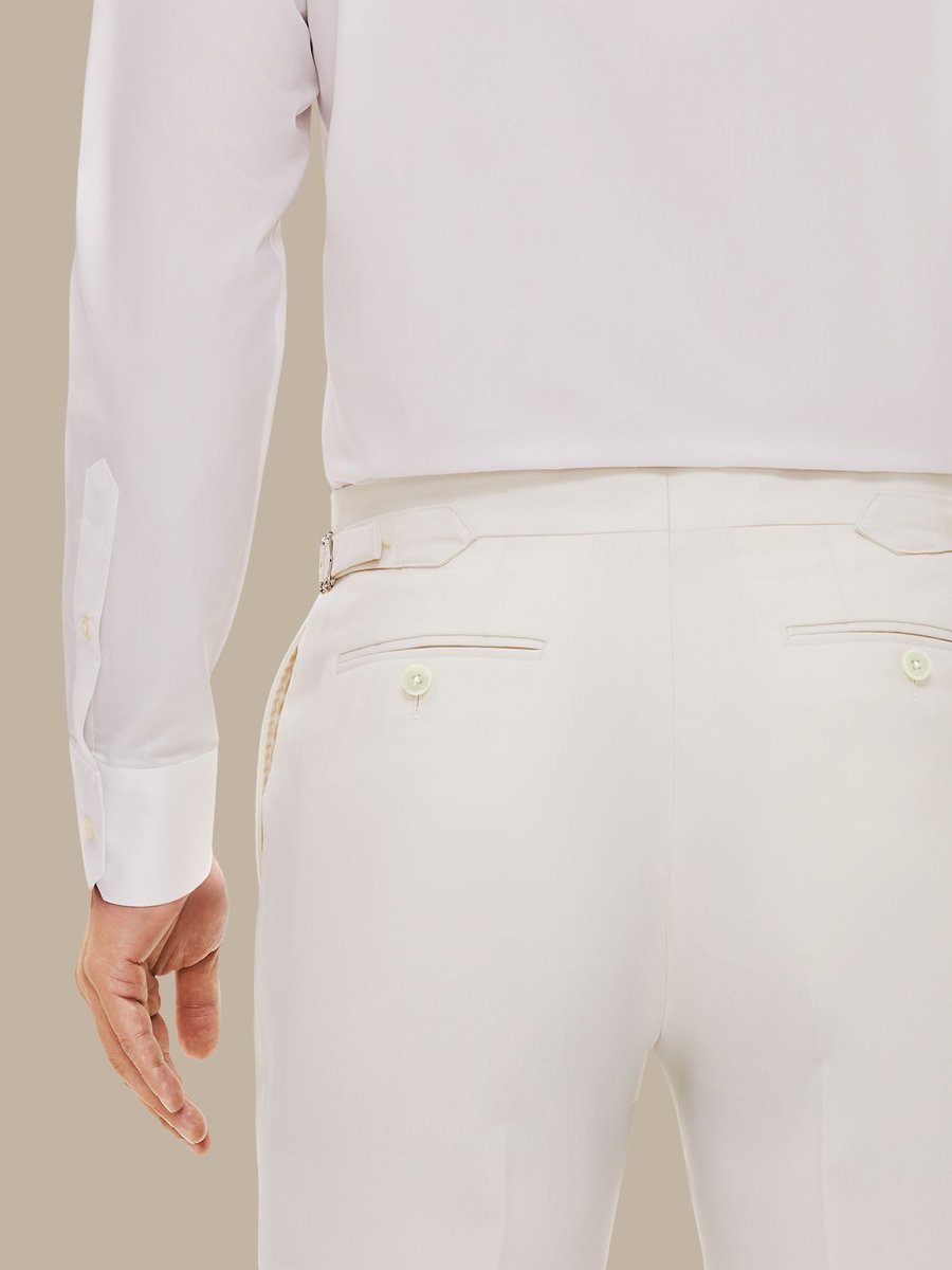 The Ivory Prestige Trousers — garment photograph