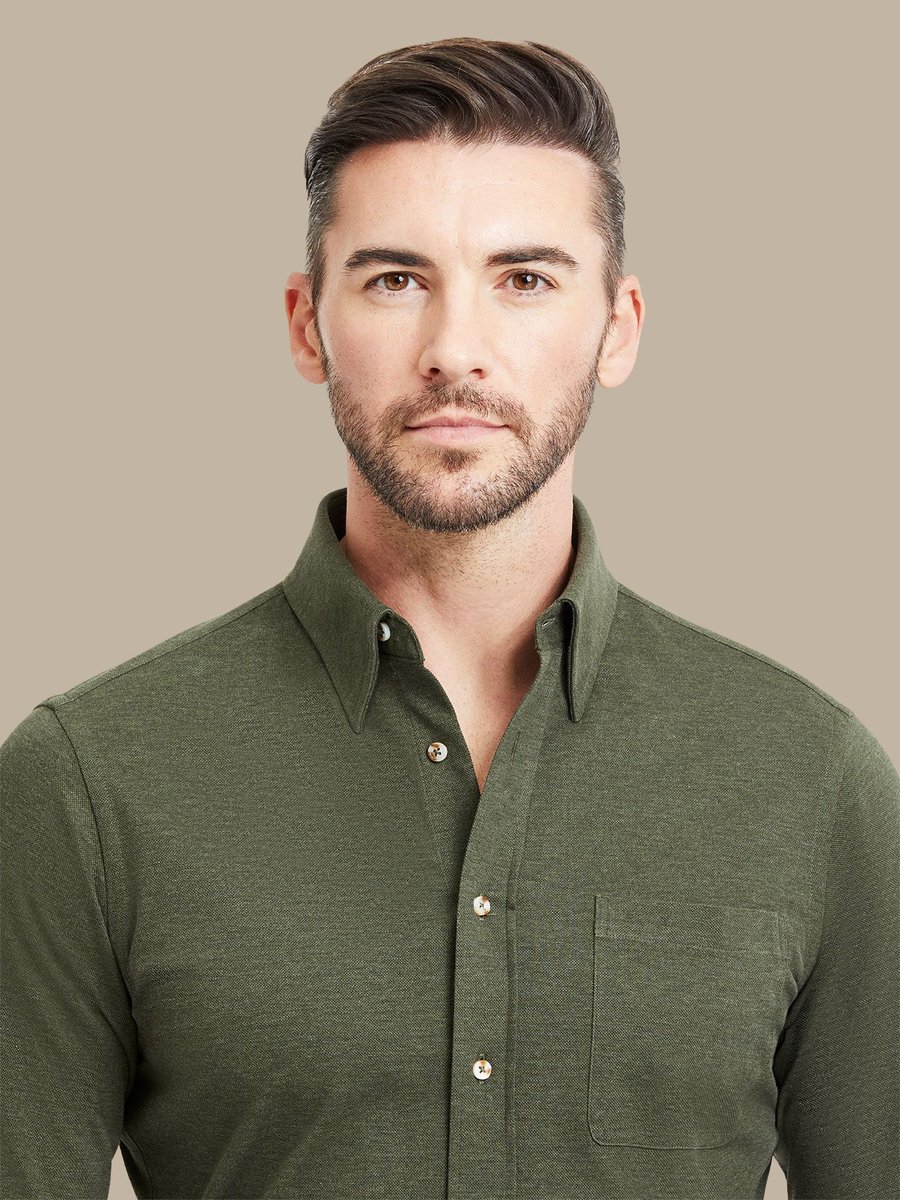 The Forest Cotton Shirt — garment photograph
