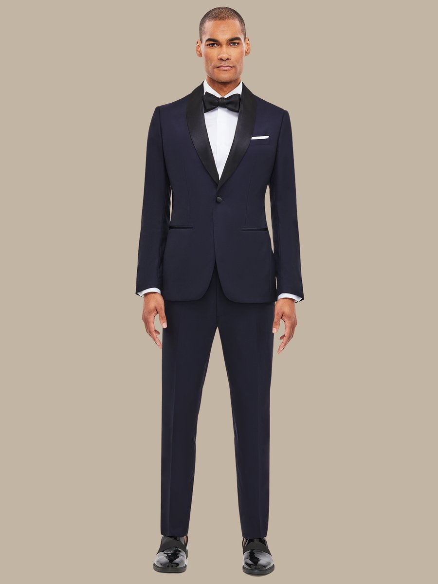 The Dark Navy Fine Tuxedo — garment photograph