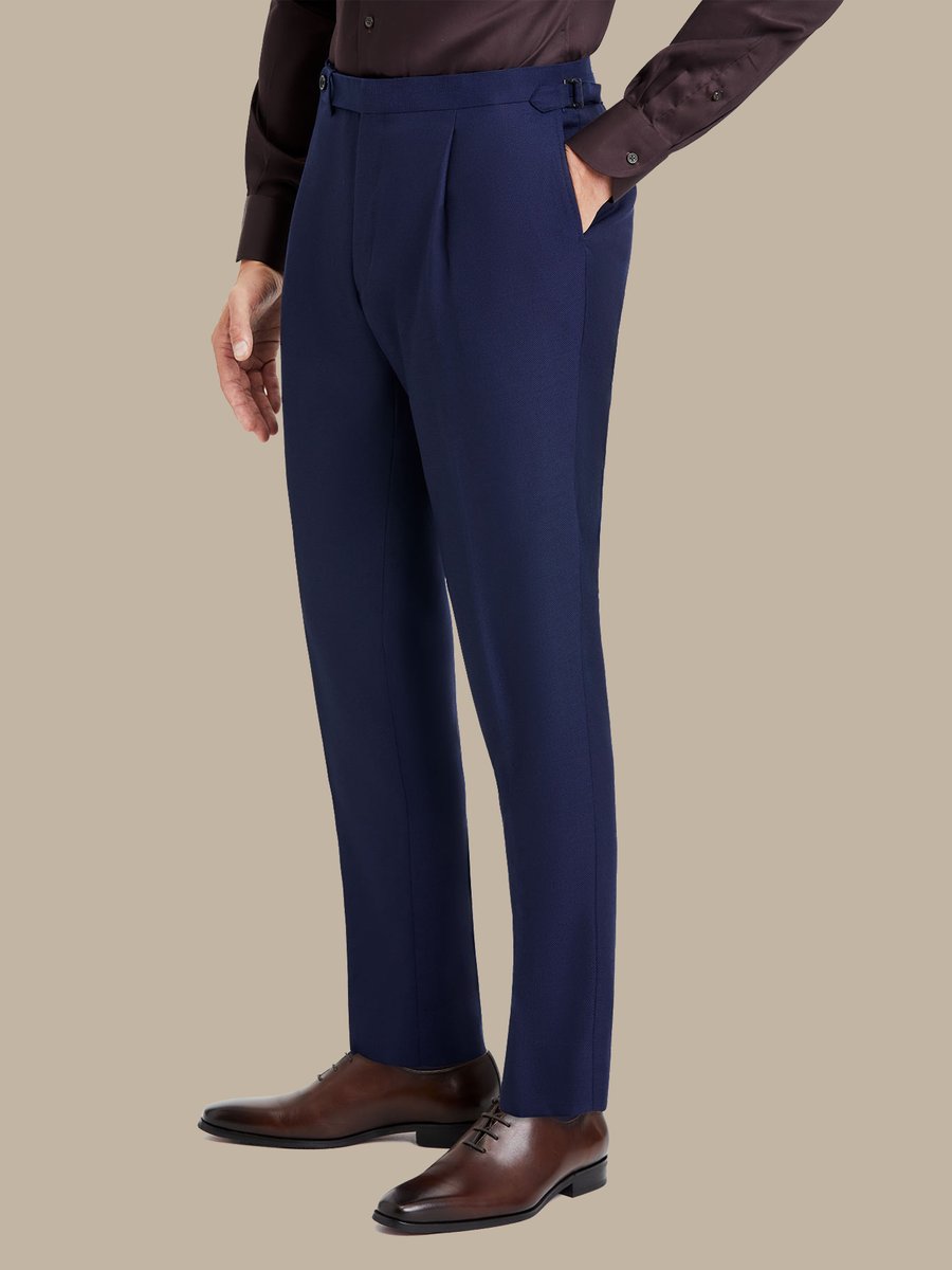 S180's Blue Hopsack Trouser — garment photograph