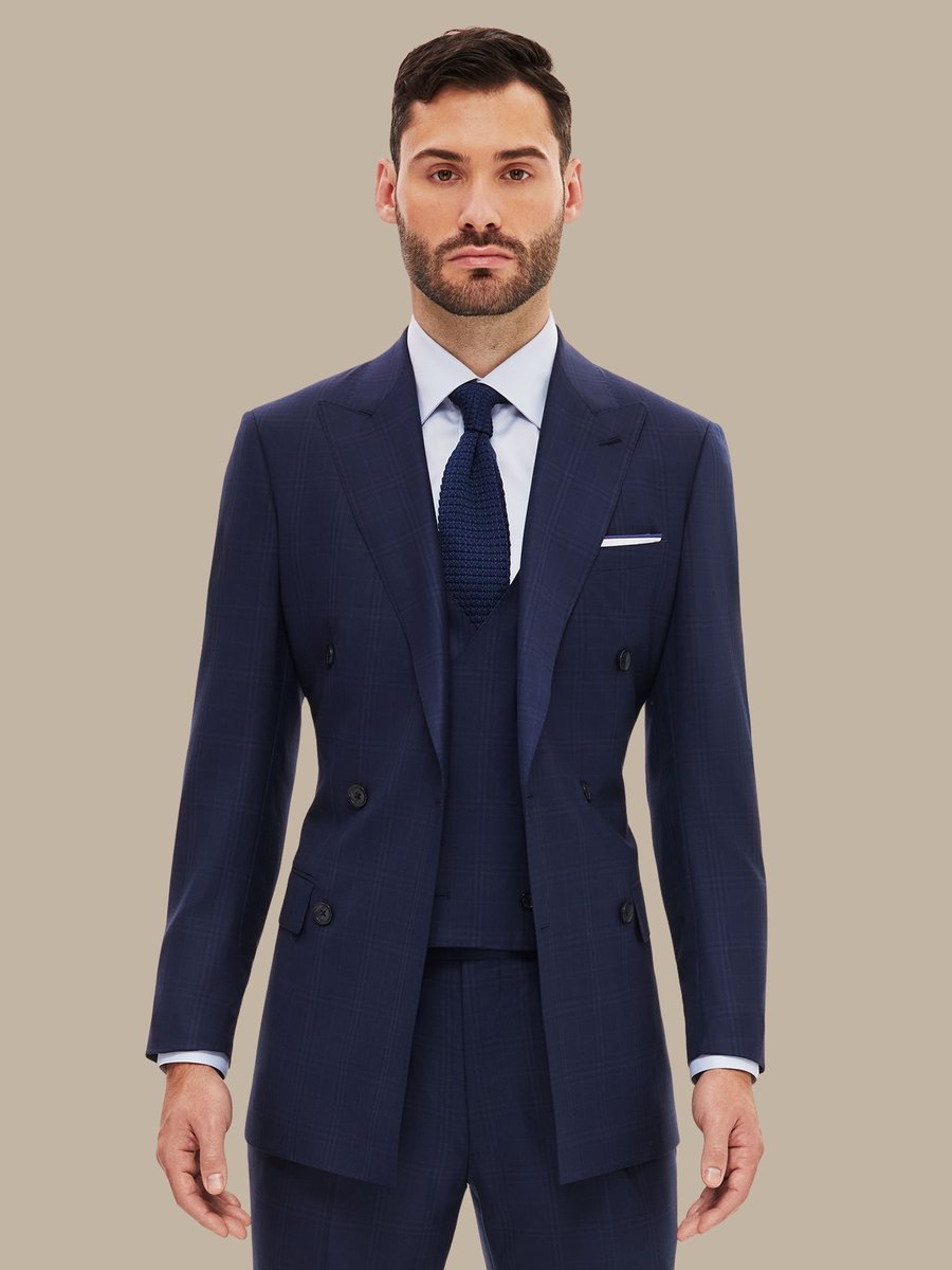 S200's Blue Tartan Waistcoat — garment photograph
