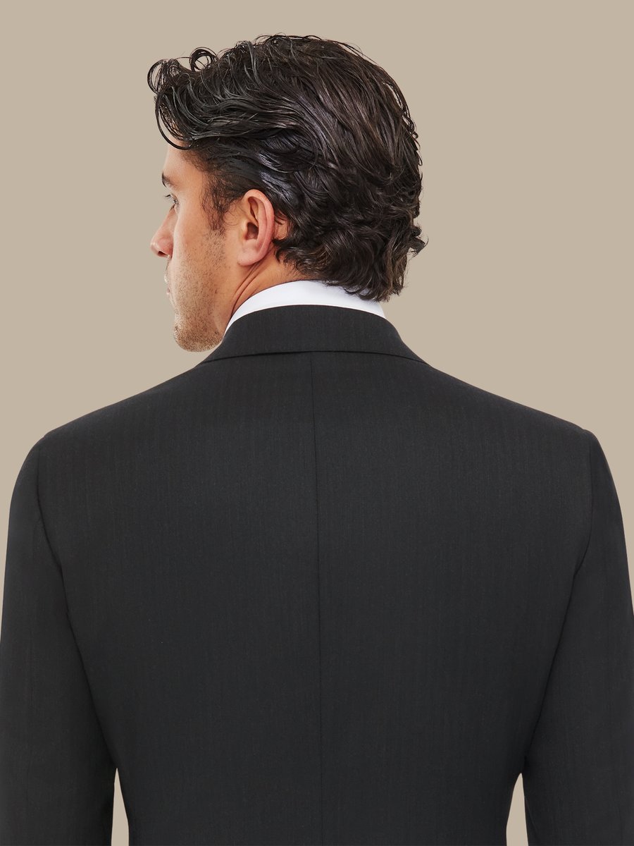 S150's Charcoal Herringbone Suit — garment photograph
