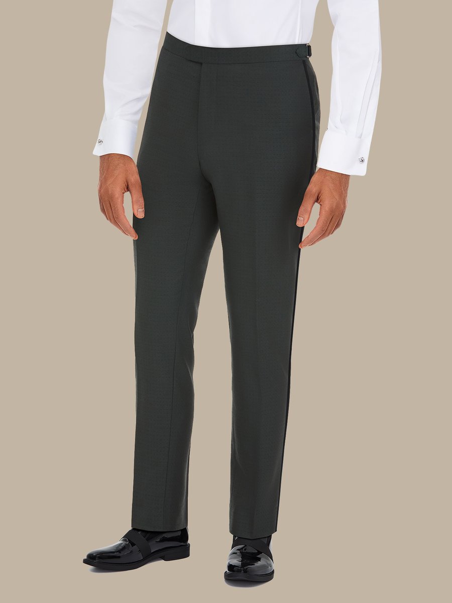 The Jade Tuxedo Trousers — garment photograph