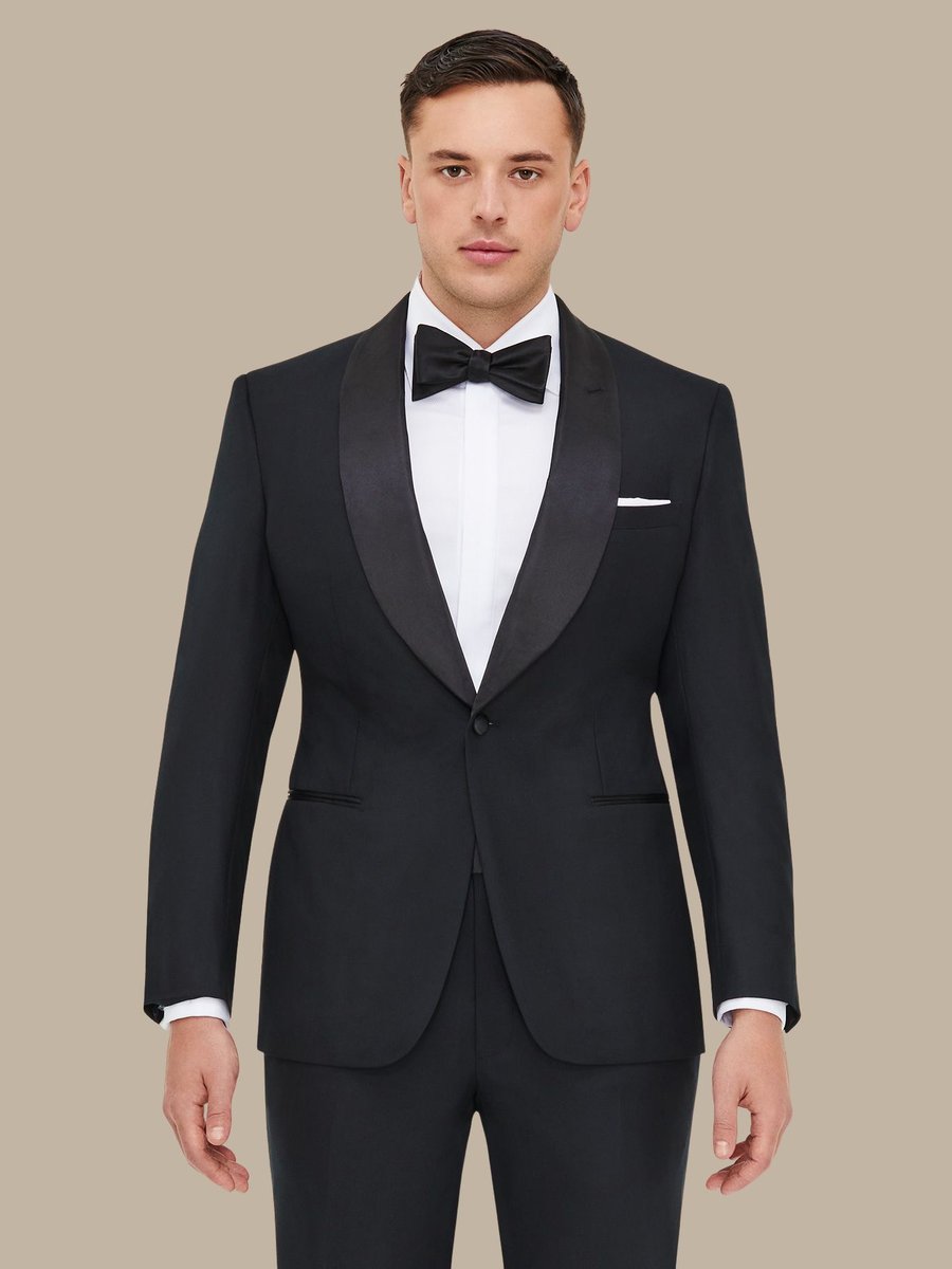 The Black Refined Tuxedo — garment photograph
