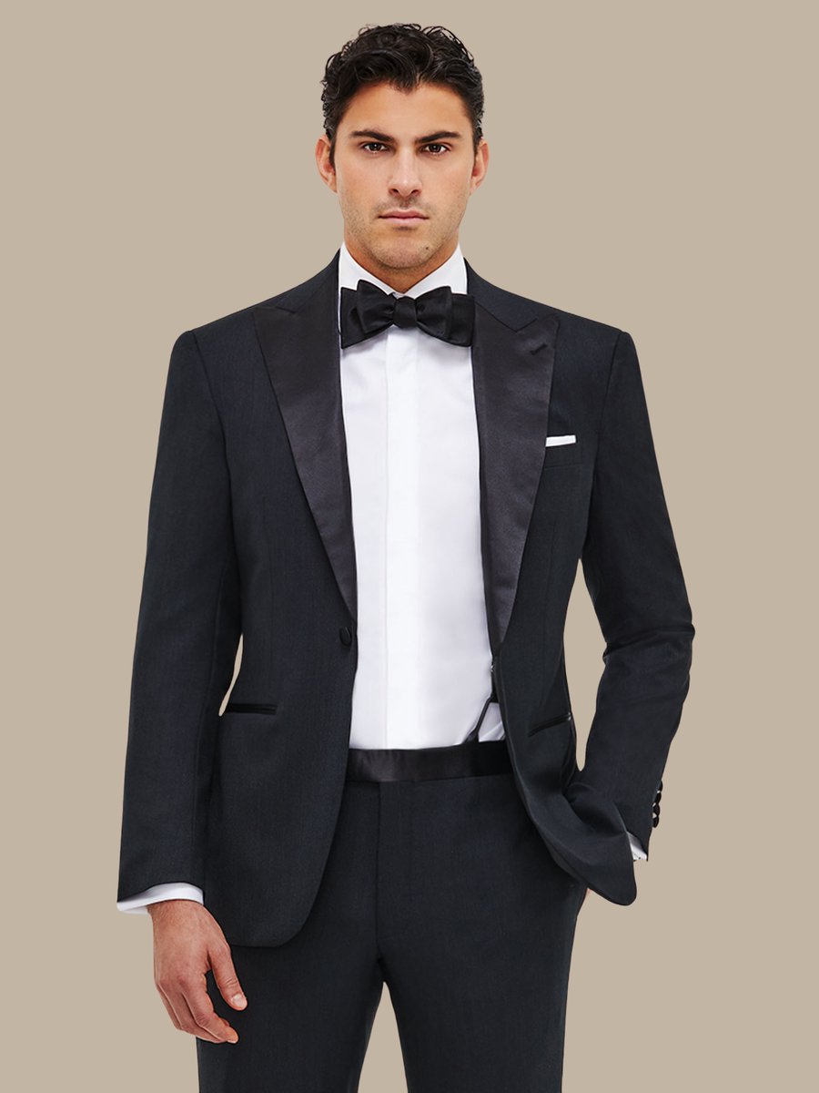 The Charcoal Superfine Tuxedo — garment photograph
