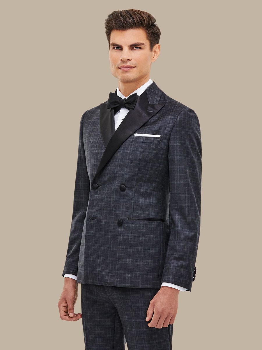 The Grey Plaid Tuxedo — garment photograph