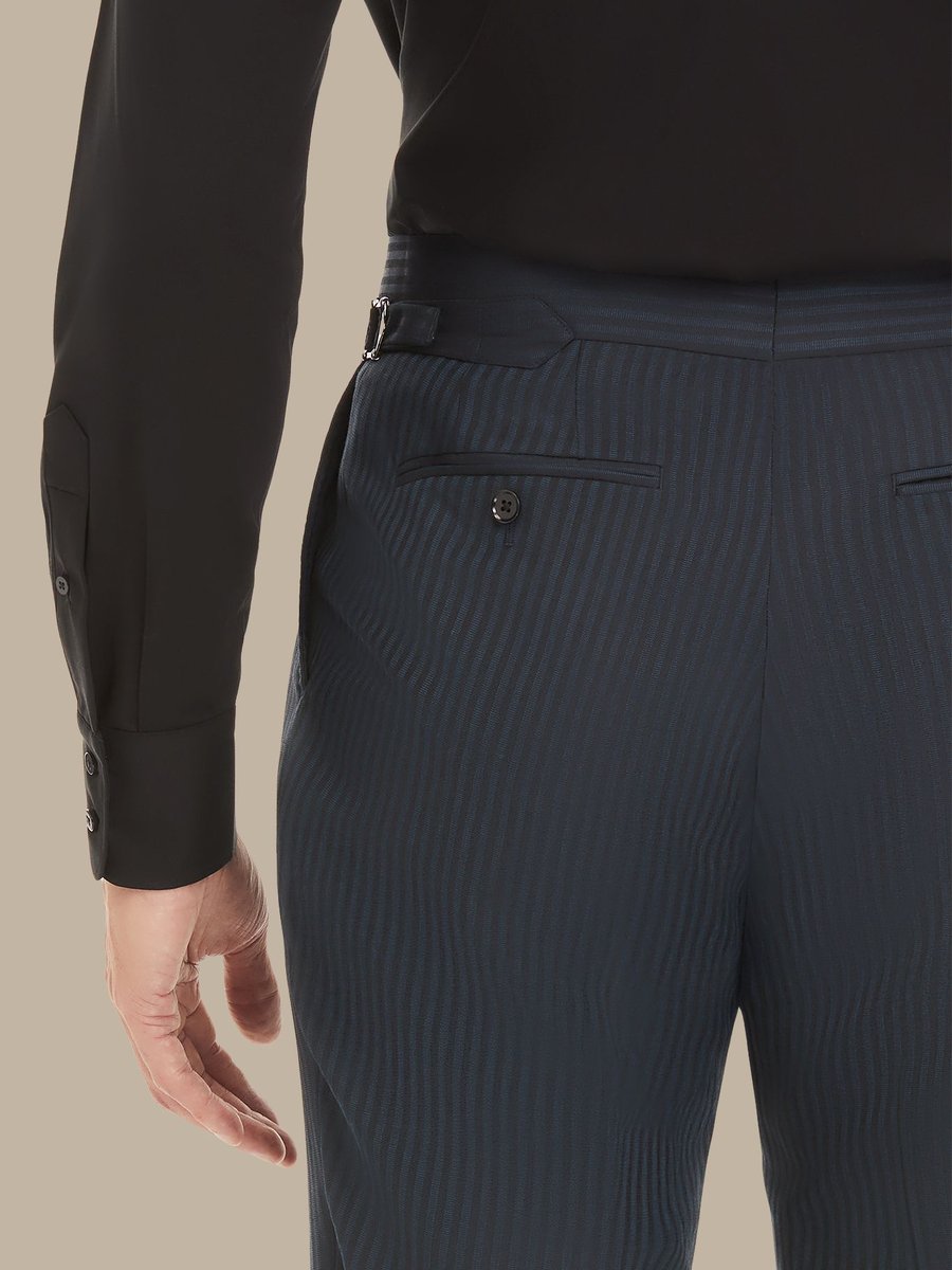 The Peacock Stripe Trousers — garment photograph