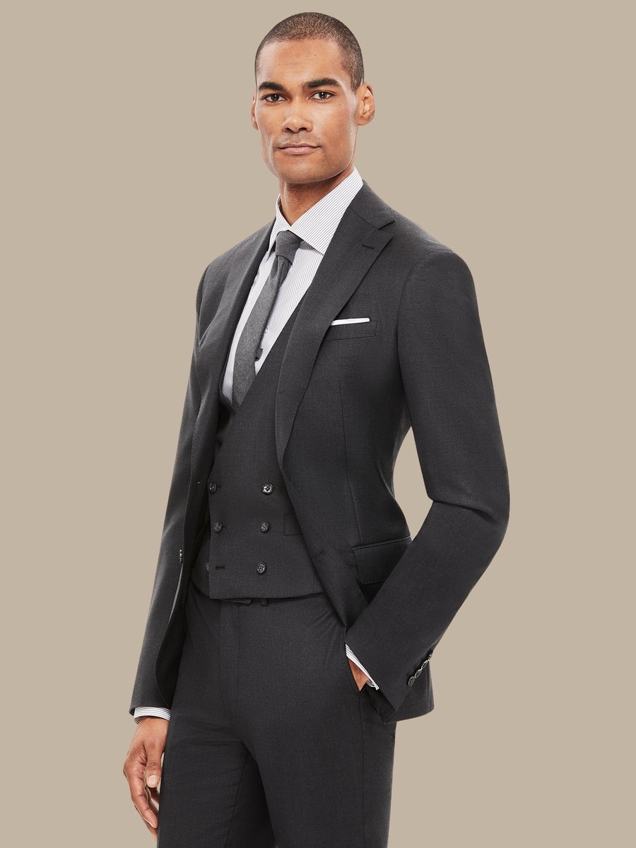 S110's Dark Grey Waistcoat — garment photograph