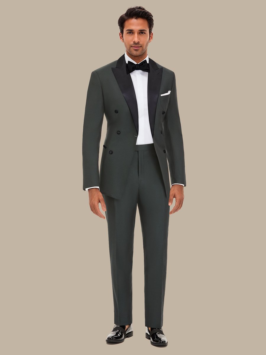 The Jade Tuxedo Trousers — garment photograph