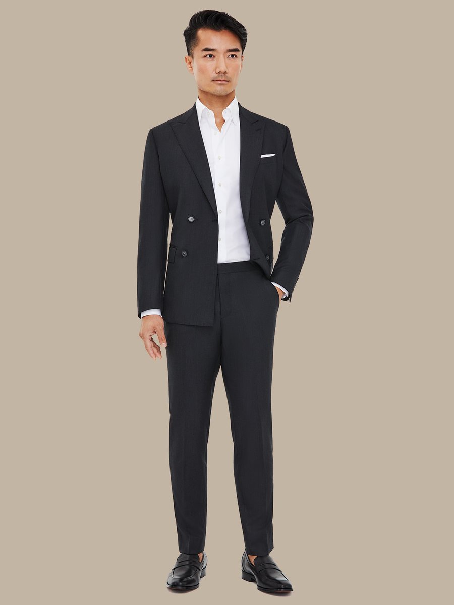 The Charcoal Refined Trousers — garment photograph