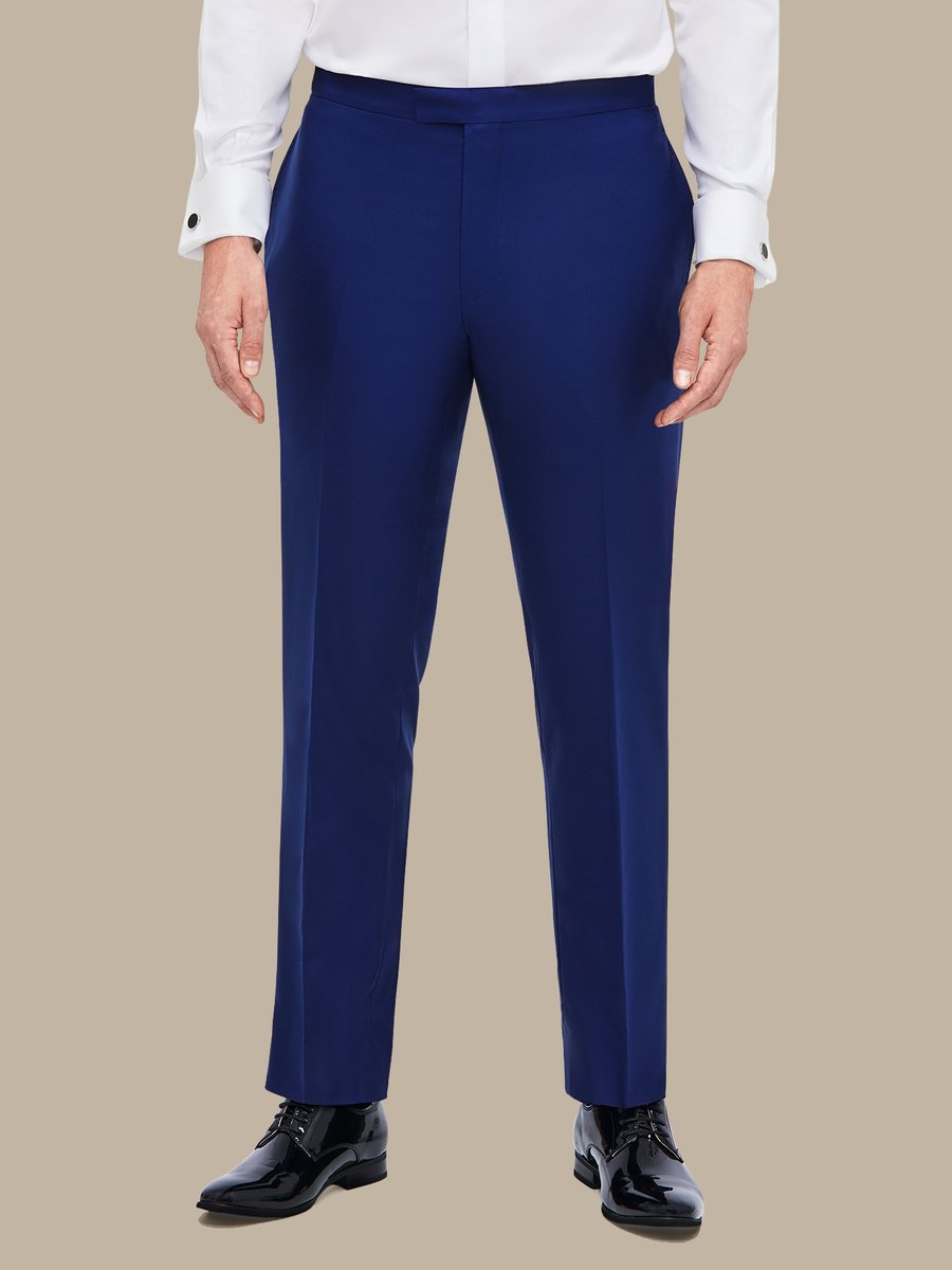 The Blue Fine Tuxedo Trousers — garment photograph