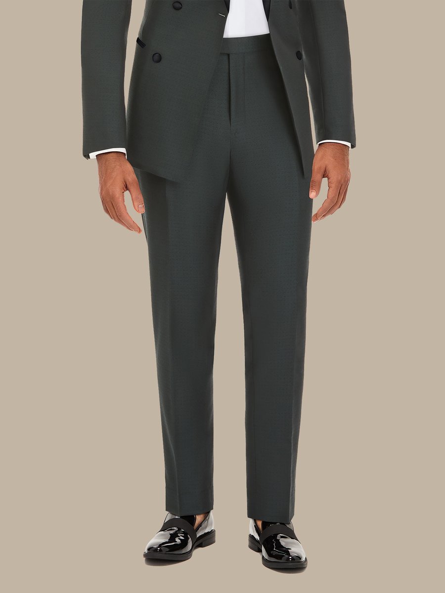 The Jade Tuxedo Trousers — garment photograph