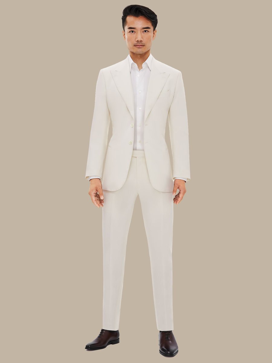 The Ivory Prestige Trousers — garment photograph