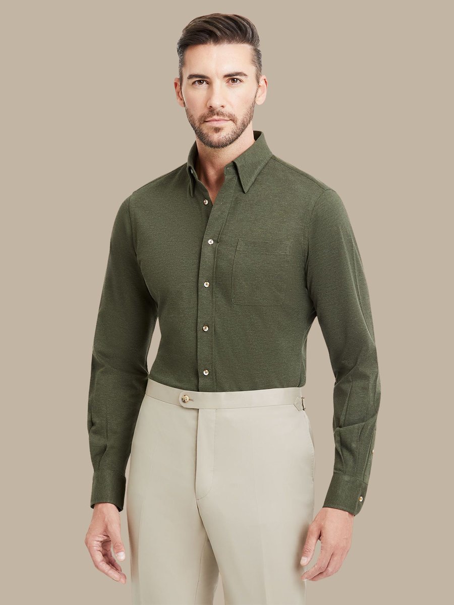 The Forest Cotton Shirt — garment photograph