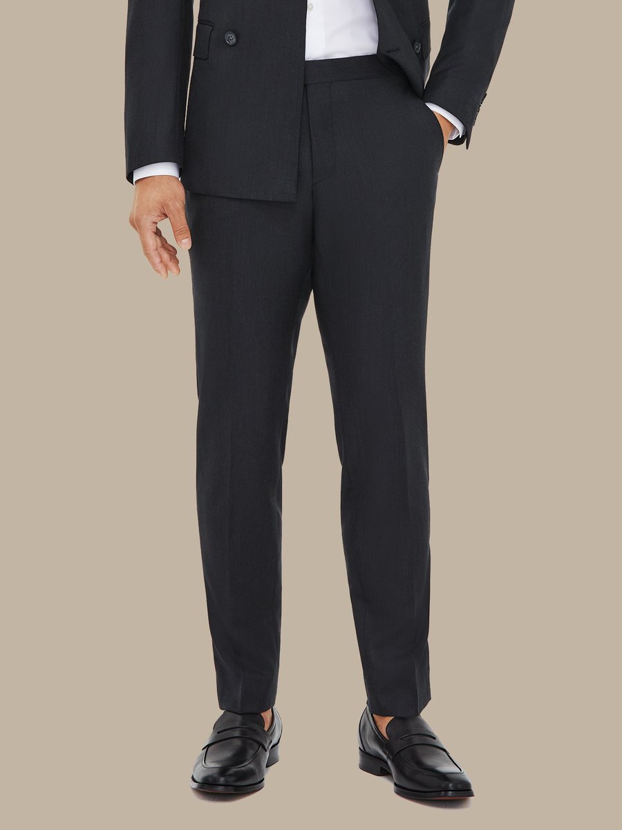 The Charcoal Refined Trousers — garment photograph