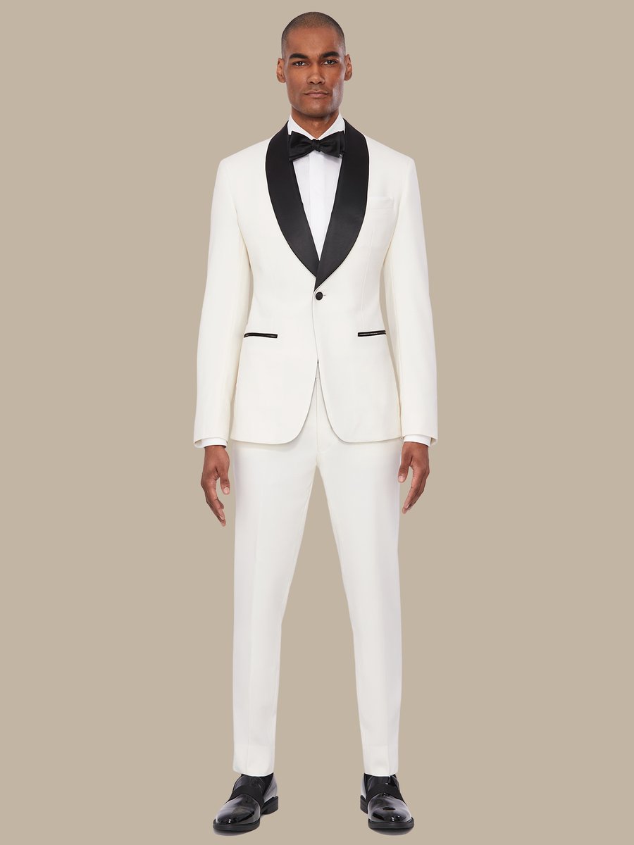 The Ivory Superfine Tuxedo — garment photograph