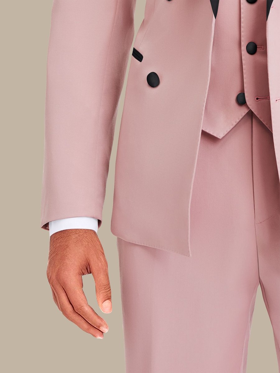 The Blush Merino Three-Piece Tuxedo — garment photograph