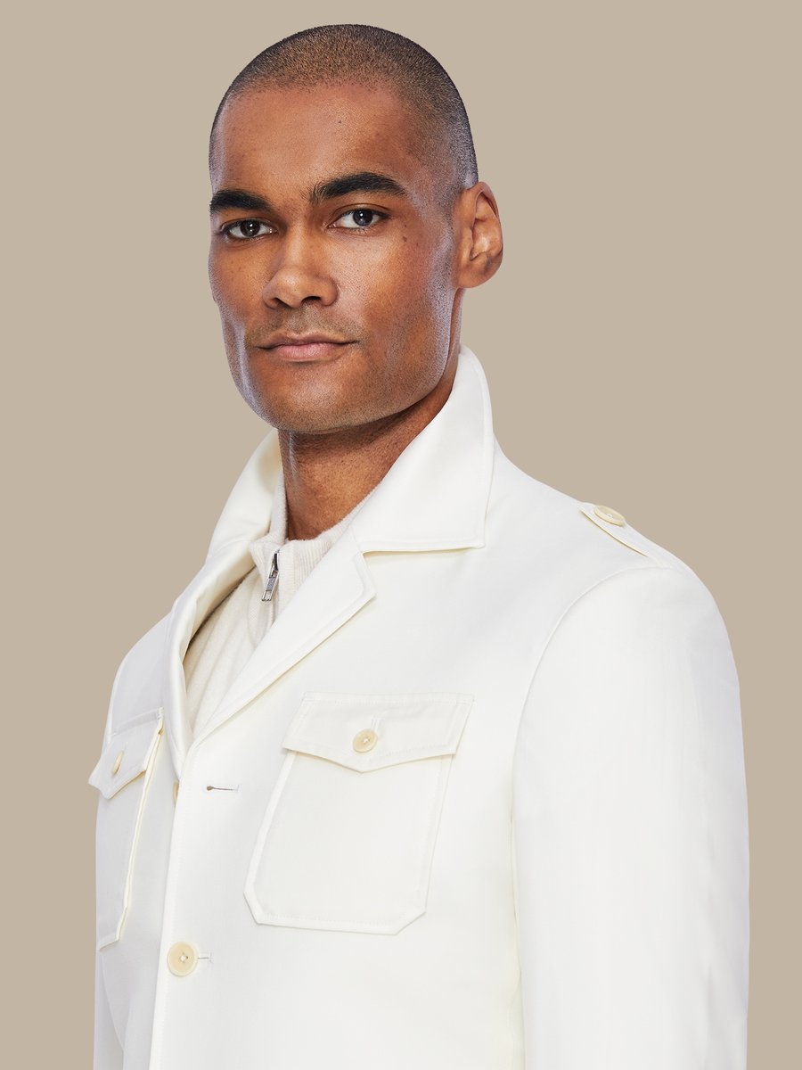 The Ivory Hunting Jacket — garment photograph