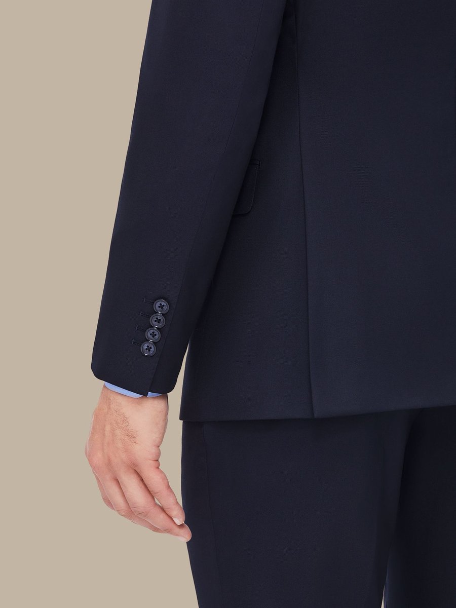 The Navy Worsted Jacket — garment photograph
