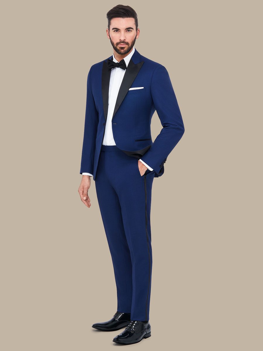 The Blue Sharkskin Tuxedo — garment photograph