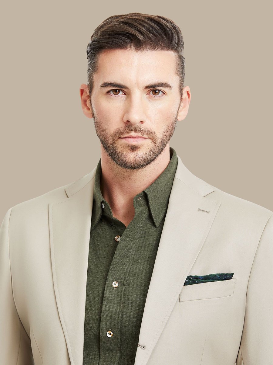 S180's Tan Solid Jacket — garment photograph