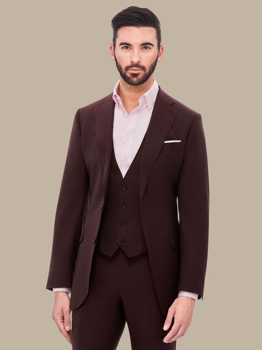 S180's Burgundy Waistcoat — garment photograph
