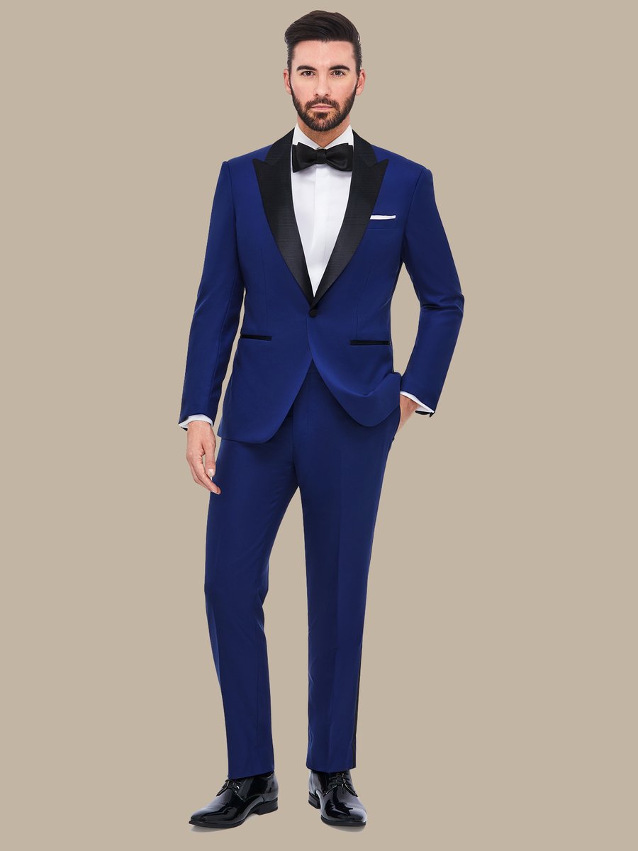The Blue Fine Tuxedo Trousers — garment photograph