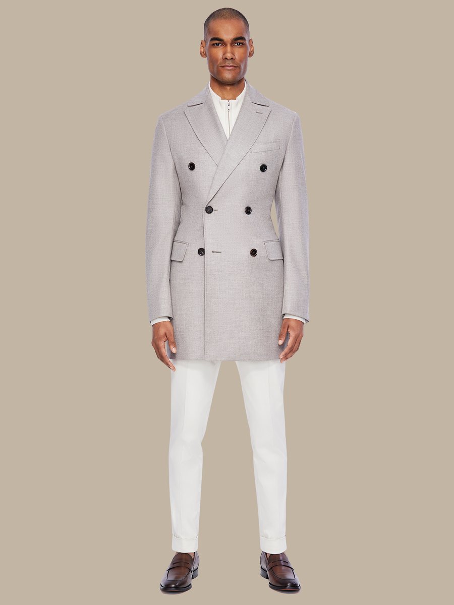 The Ivory Cashmere Overcoat — garment photograph