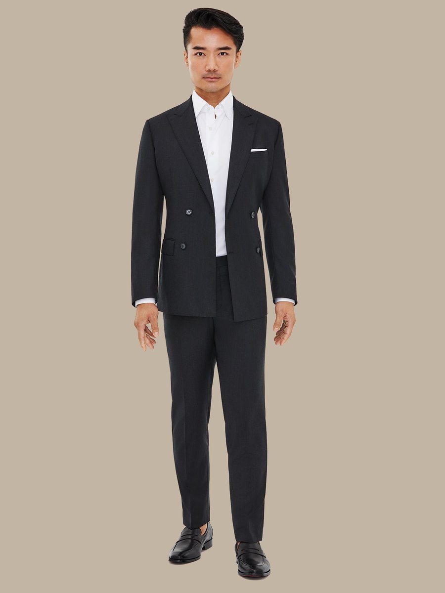 The Charcoal Refined Trousers — garment photograph