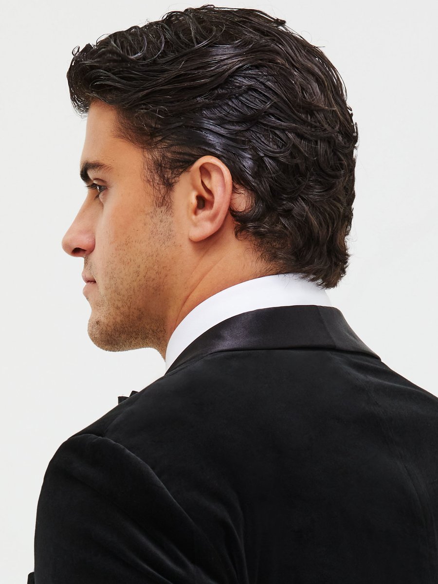 The Onyx Velvet Dinner Jacket — garment photograph