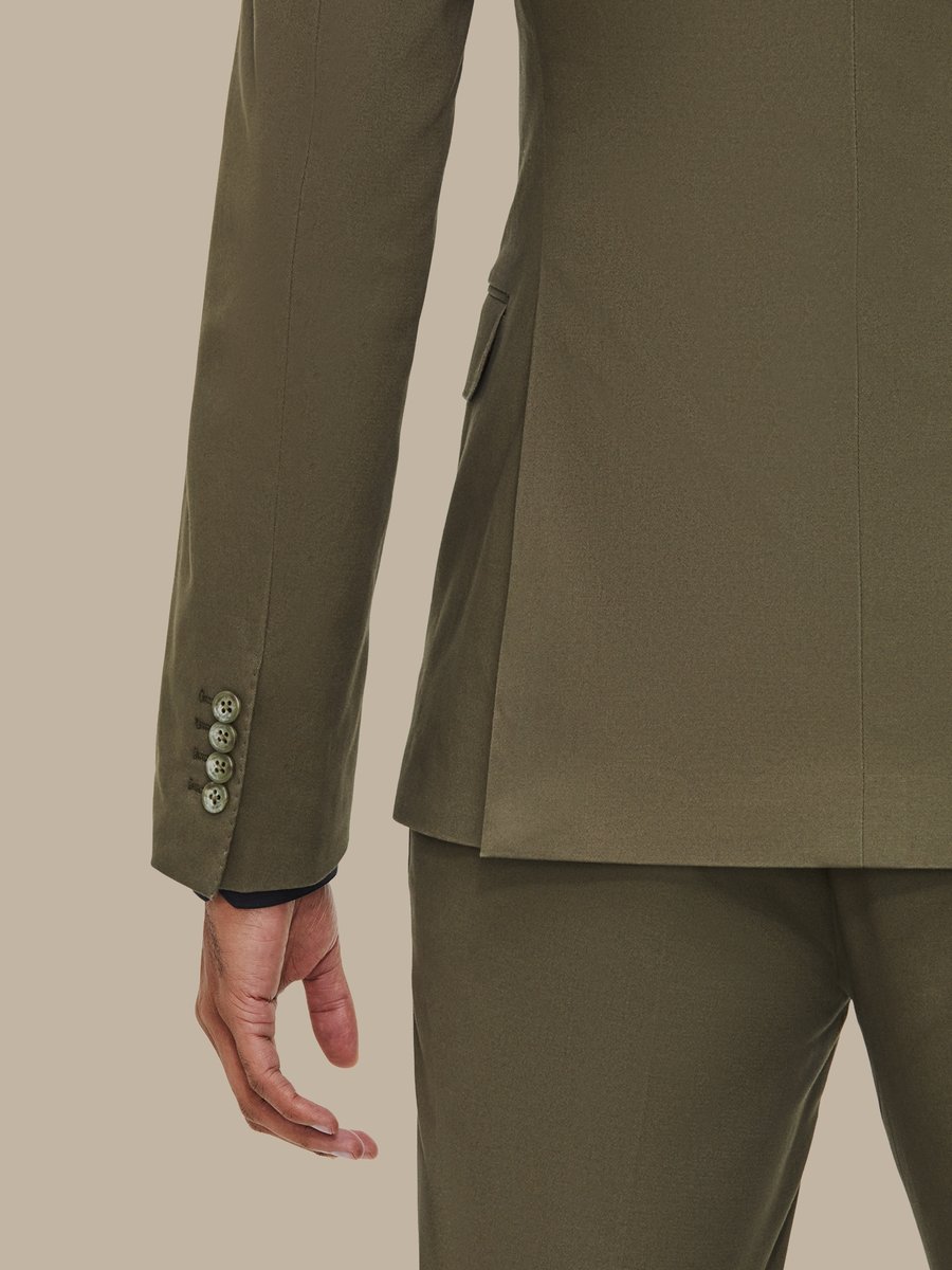 The Olive Cotton Jacket — garment photograph