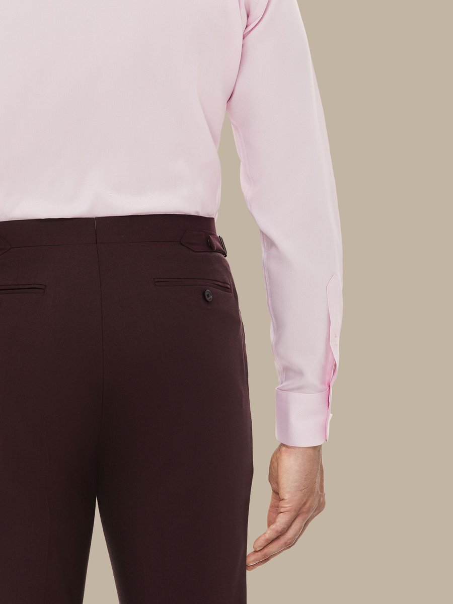 The Burgundy Superfine Trousers — garment photograph