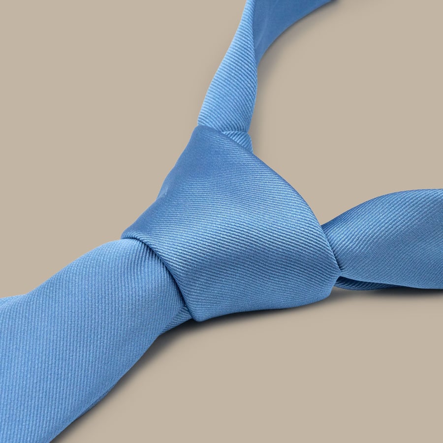Blue Tie - Handmade in Italy — garment photograph