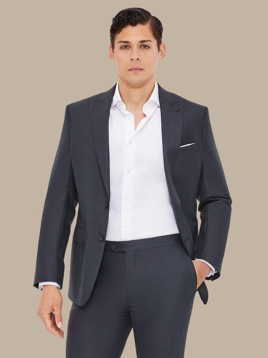 The Grey Superfine Jacket — garment photograph