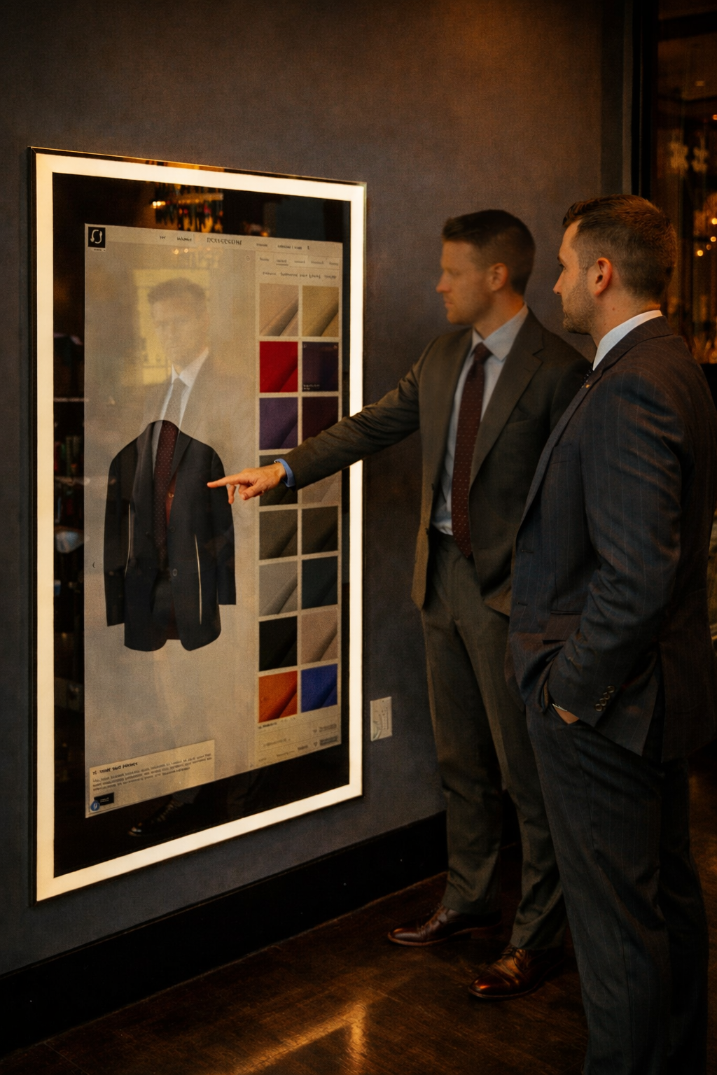 Private consultation at Enzo Custom showroom